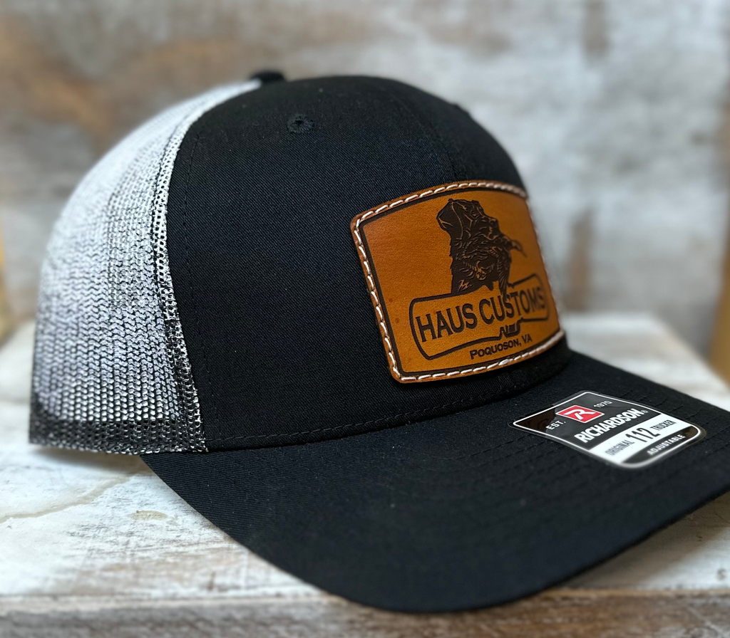 Black Brim with faded white to black mesh back