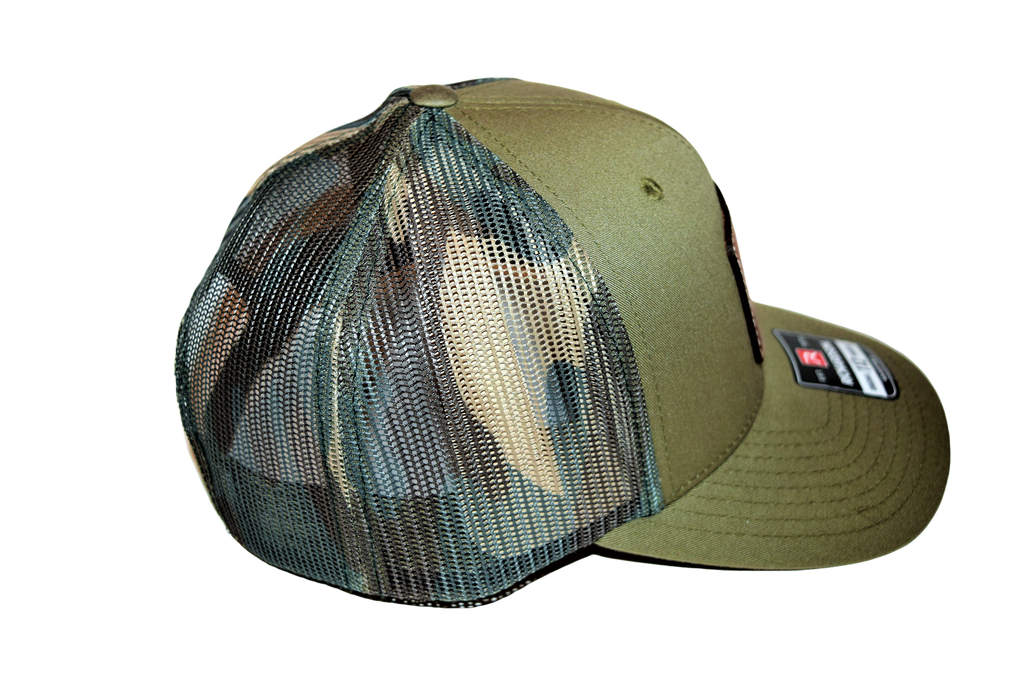 Green with Camo mesh