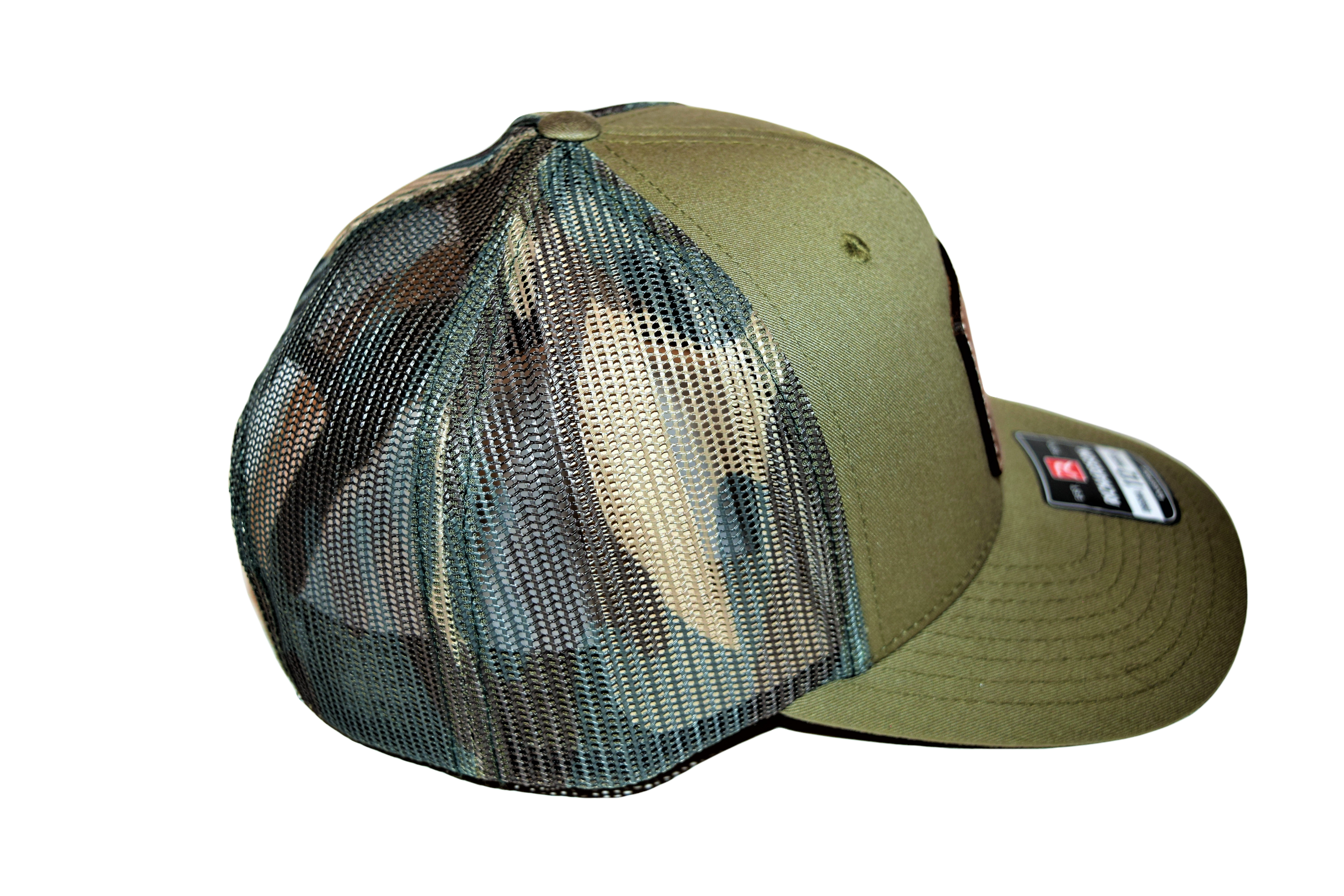 Green with Camo mesh