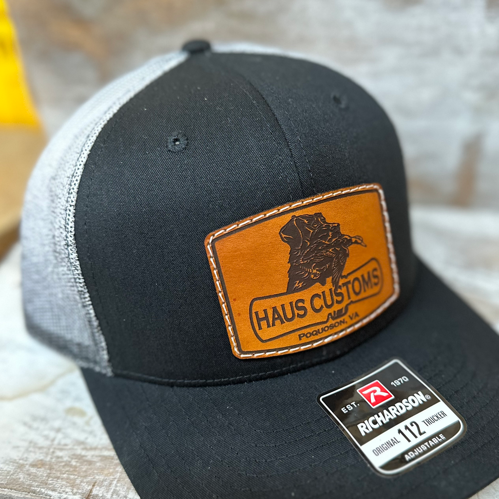 Black Brim with faded white to black mesh back